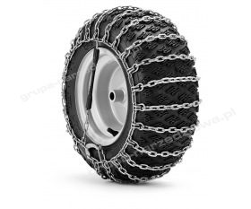 Łańcuchy śniegowe 18x8,5-8" kwadratowe bez kolców do traktorów Husqvarna 531006584